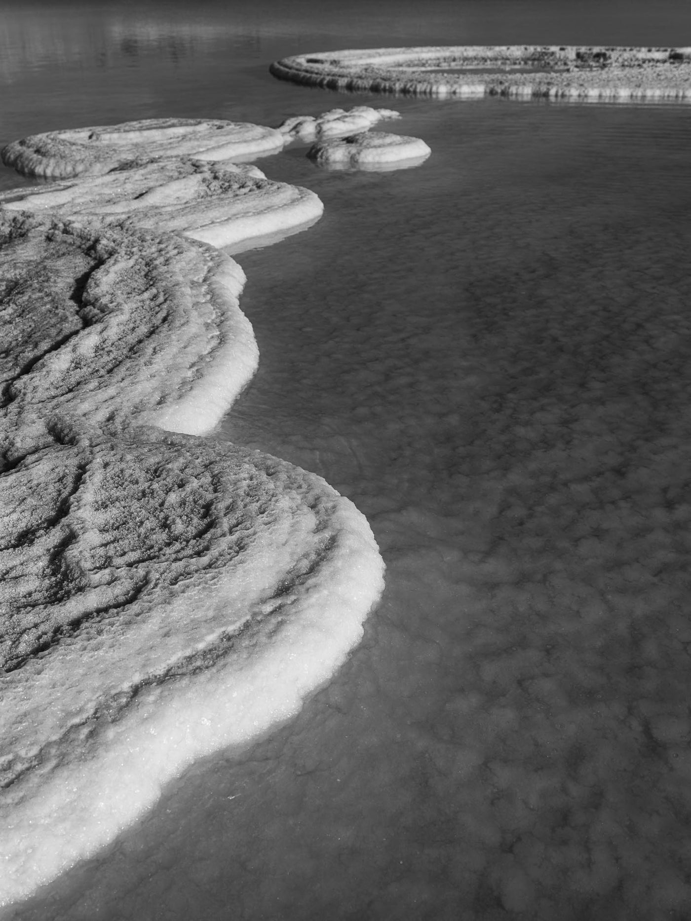 Mineral Shadows - By Yehoshua Aryeh - Photograph of Israel - Dead Sea