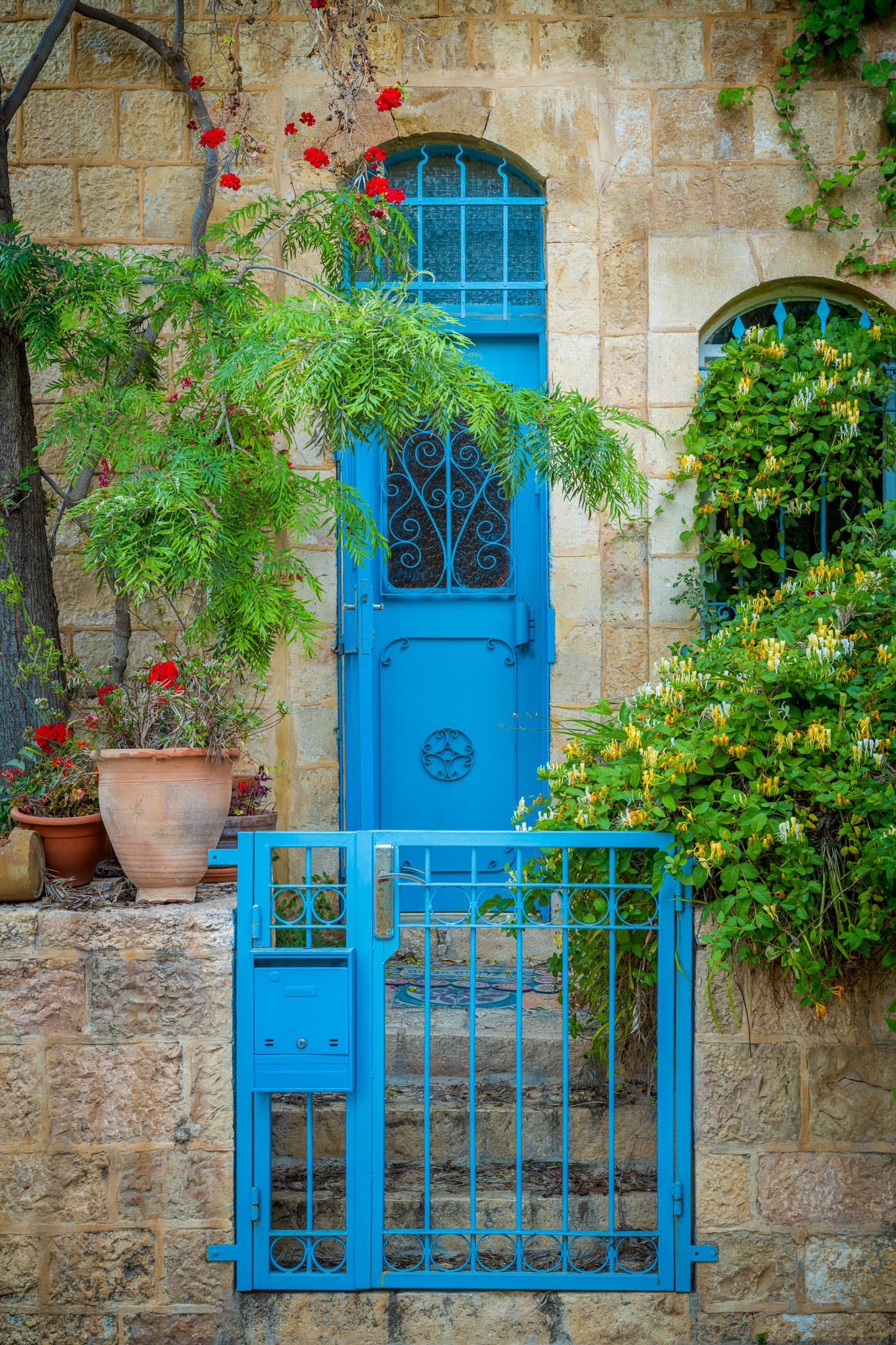 Enter Through Blue - By Yehoshua Aryeh - Photograph of Israel -2000px-