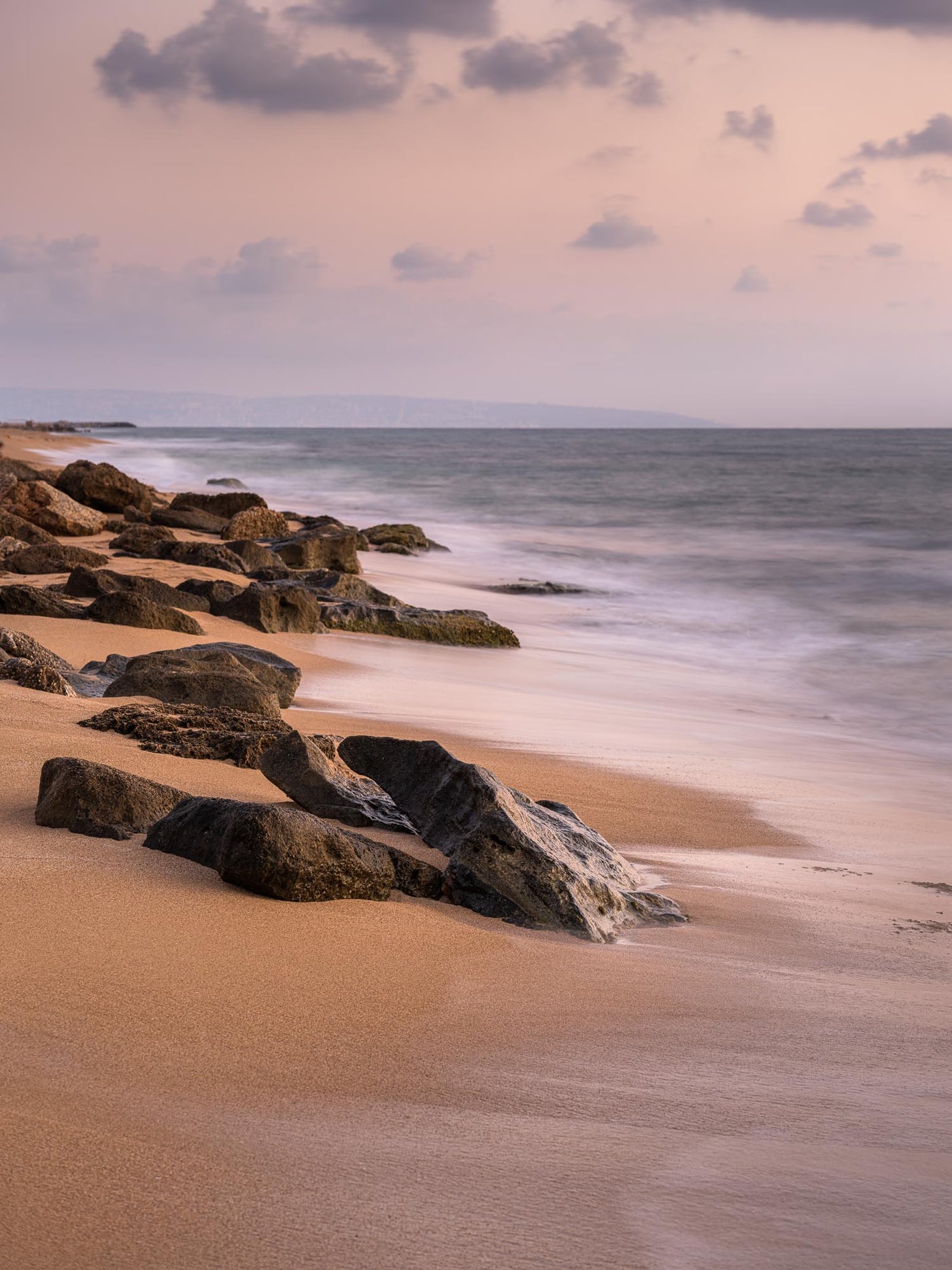 Elements - By Yehoshua Aryeh - Photograph of Israel - Nahariya Beach Sunset